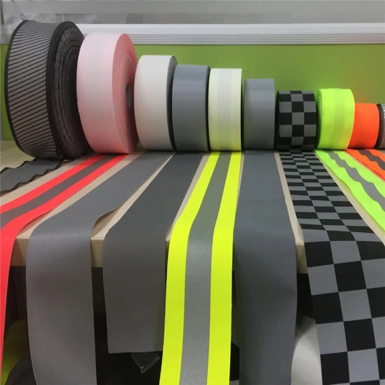 5cm silver TC laser cut private sew on vest raincoat with reflective glow in the dark tape