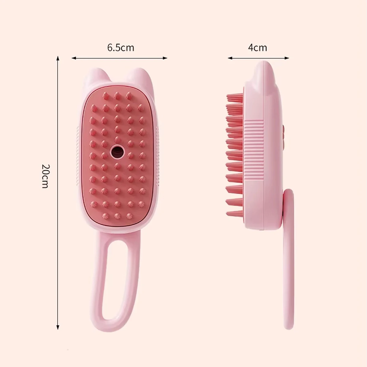 Long Handle 3 in 1 Electric USB Water Spray Steam Comb Cat Dog Hair Cleaner with Handle Pet Grooming Brush for Cats Massage