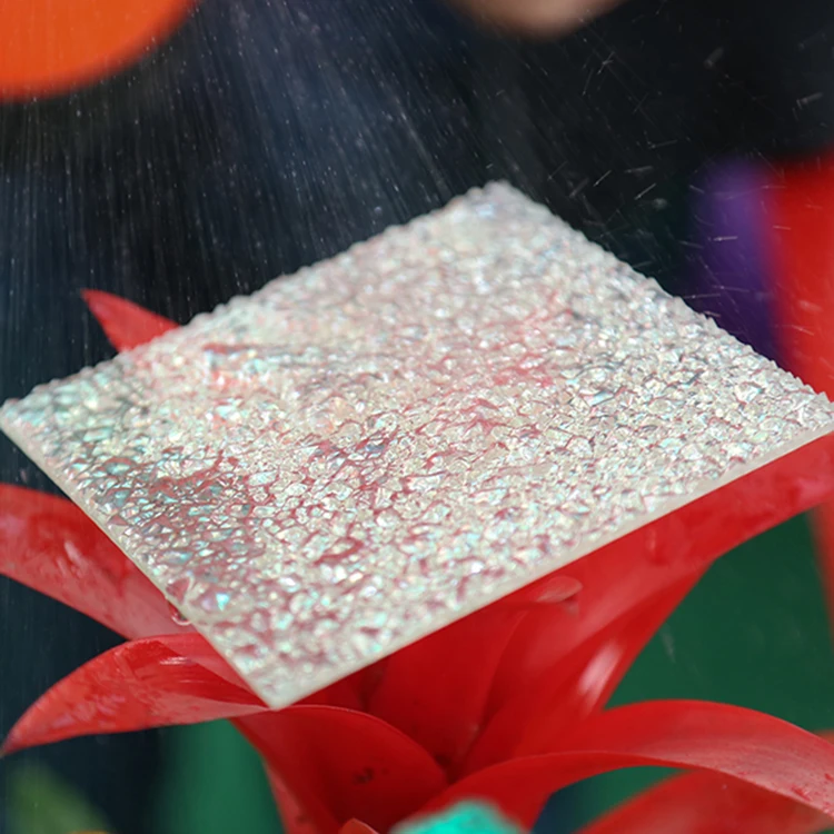 UV resistant 2mm colored embossed solid polycarbonate plastic roofing sheet of price