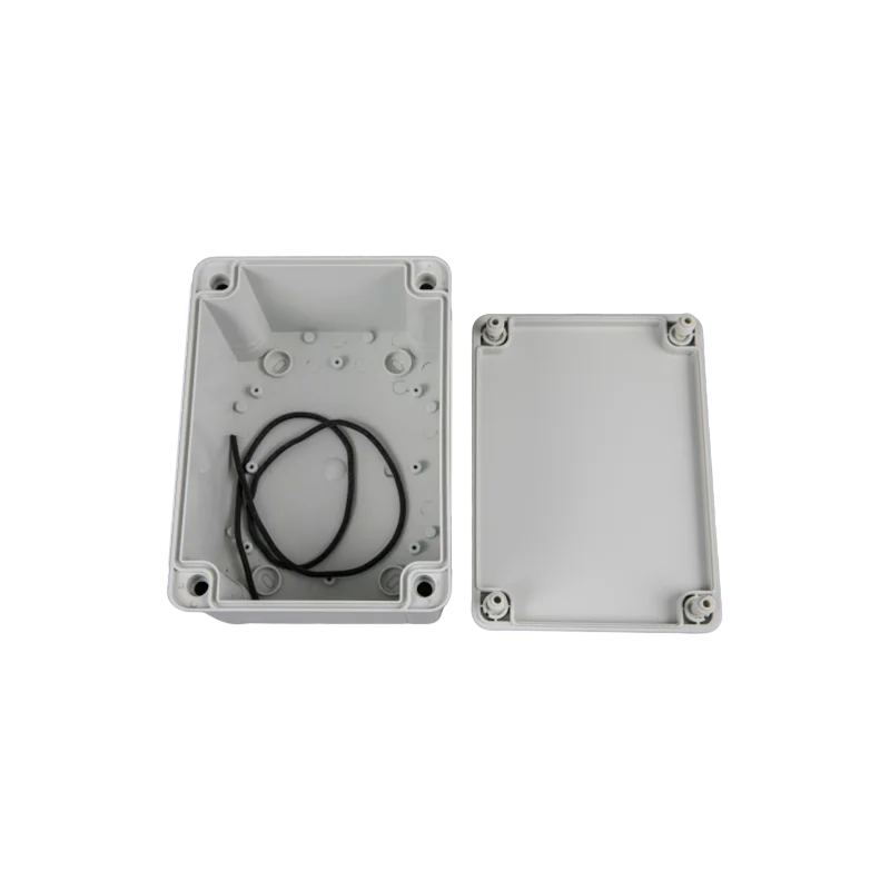 Gray Ip65 Waterproof Knockout Plastic Junction Enclosure Electronic Box