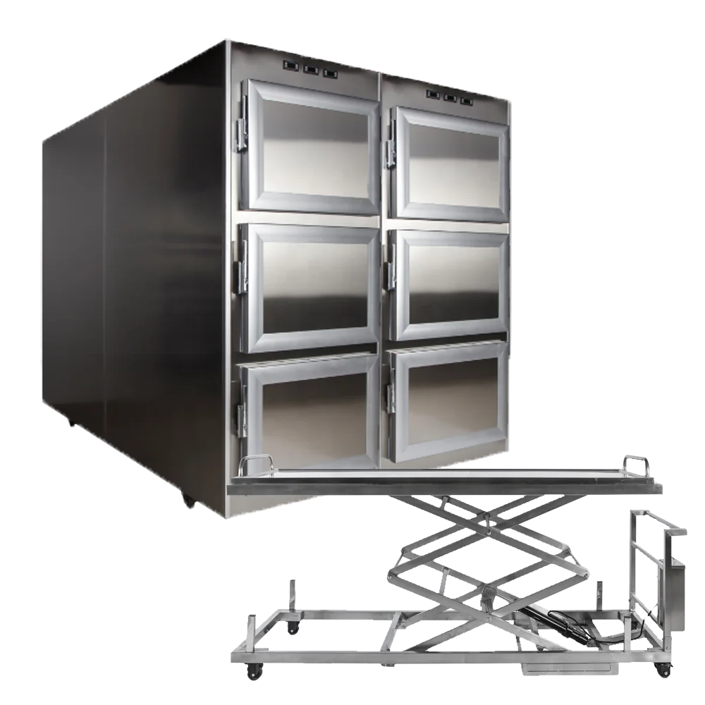 Roundfin hot sale high quality Inlet compressor medical cryogenic equipments mortuary refrigerator funeral refrigerator