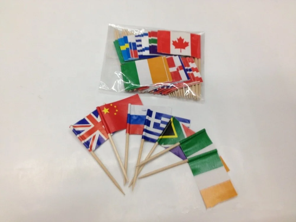 all sizes toothpick cocktail flag sticks