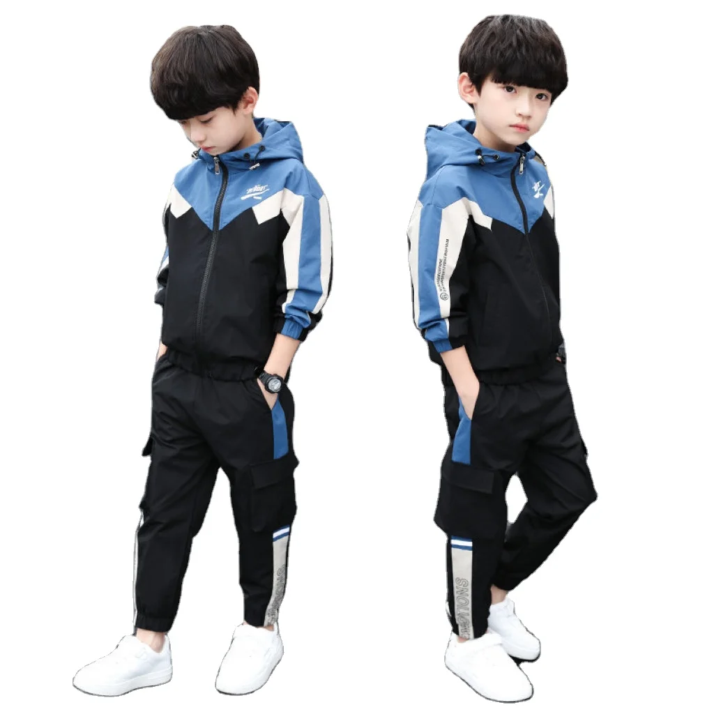 Комплект из 2 предметов, комплекты одежды для детей до года осенне-зимняя одежда для детей ясельного возраста, одежда для мальчиков, детский спортивный костюм для мальчика, костюм, одежда для детей на возраст от 5 до 15 лет