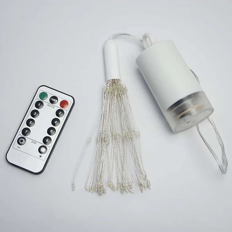 90 LED 8 Modes Control Outdoor Firework Lights Outdoor String Lights Hanging Starburst Light