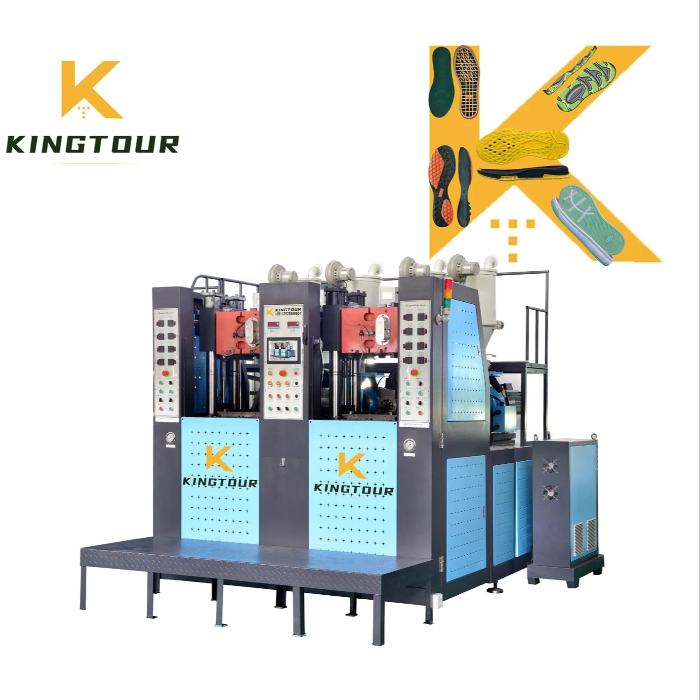 KT-8682 Static Injection Molding Machine for Making PVC TPU TR TPR Shoe Sole