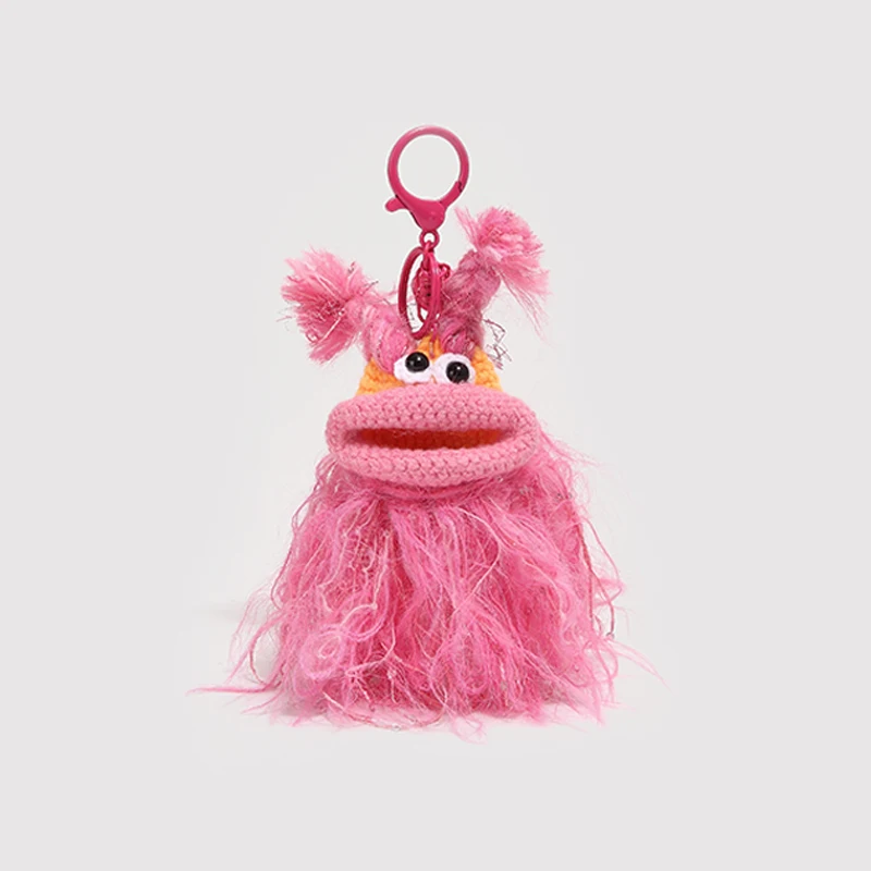 2024 NEW Cartoon Pendant Anime Cute Stuffed Sausage Mouth Crochet Doll Promotional Plush Toy Keychain