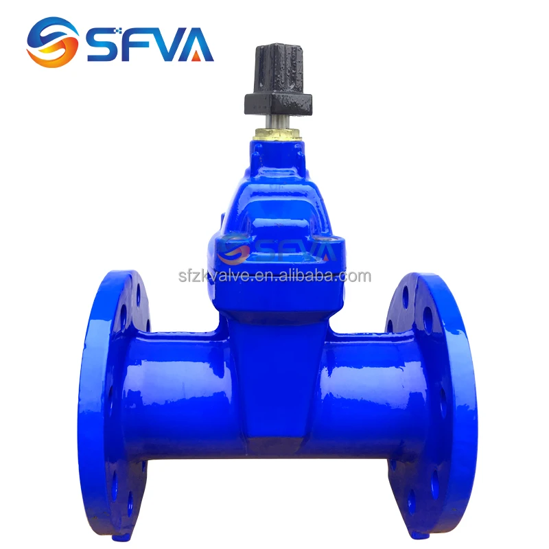 SFVA BRAND GOOD QUALITY cast iron resilient seat DIN3352 F5 DN100 PN25 gate valve