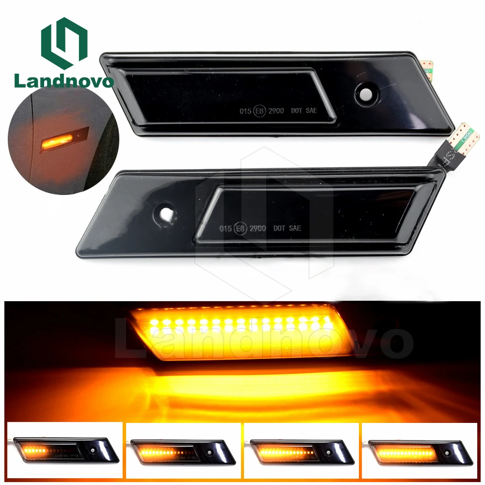 Landnovo Hot Sale Fender Edge LED Light Turn Signal light For BMW 3 5 7 Series E32 E34 E36