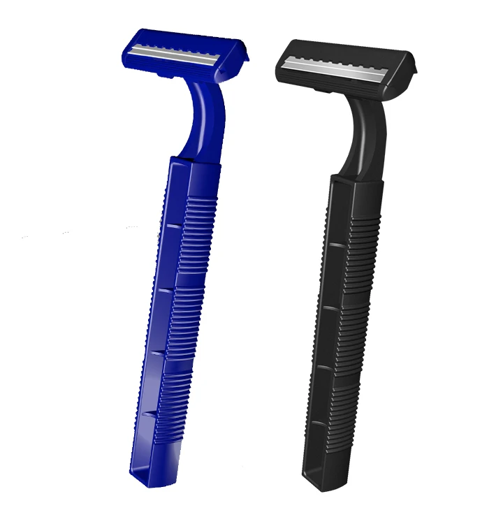 HW-B207G одноразовые ежедневное использование пластиковой ручкой быстрые потребительские отель Быстрая доставка 5 шт./мешок из полиуретана с открытыми порами пакет 2 лезвия бритвы