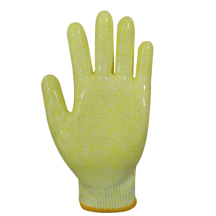 Custom Color HPPE Silicone Dipping Cut Resistant Gloves