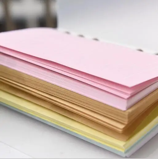 Color 6 holes A5 Planner Refills Inserts Filler Paper Pages Journal Dairy Daily Weekly Monthly Todo 2021011301