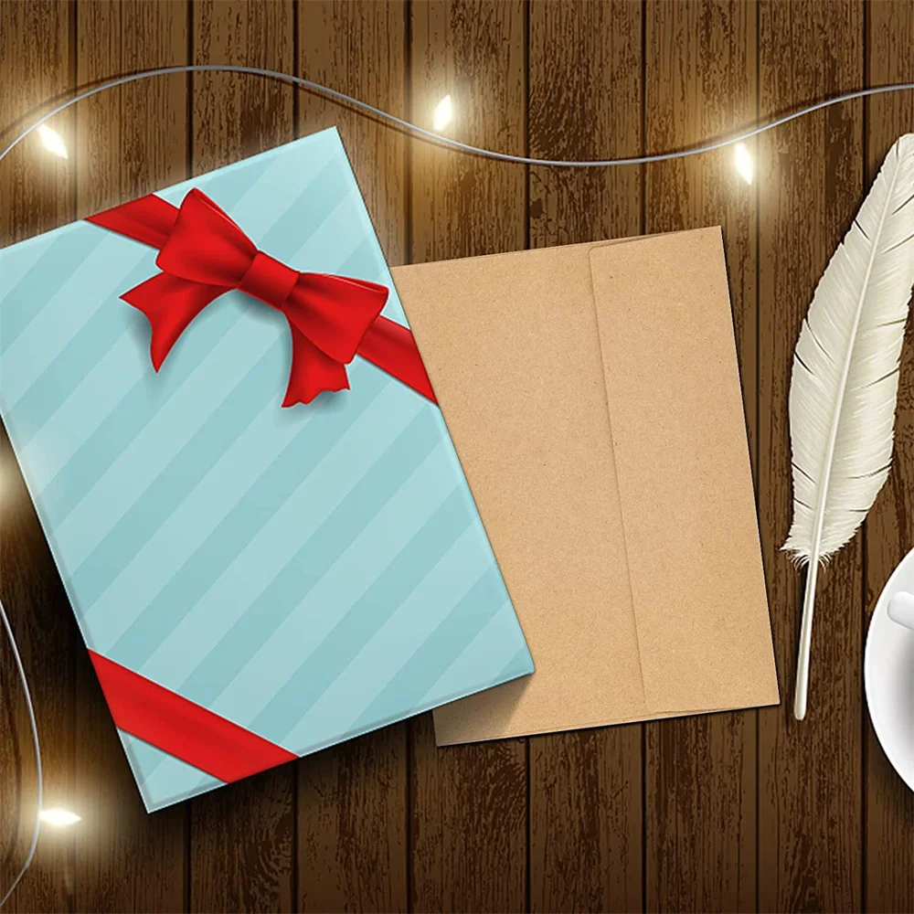 Custom Envelopes 4 x 6 Inch Brown A4 Customized Kraft Paper Envelopes Invitation Postcard Envelopes