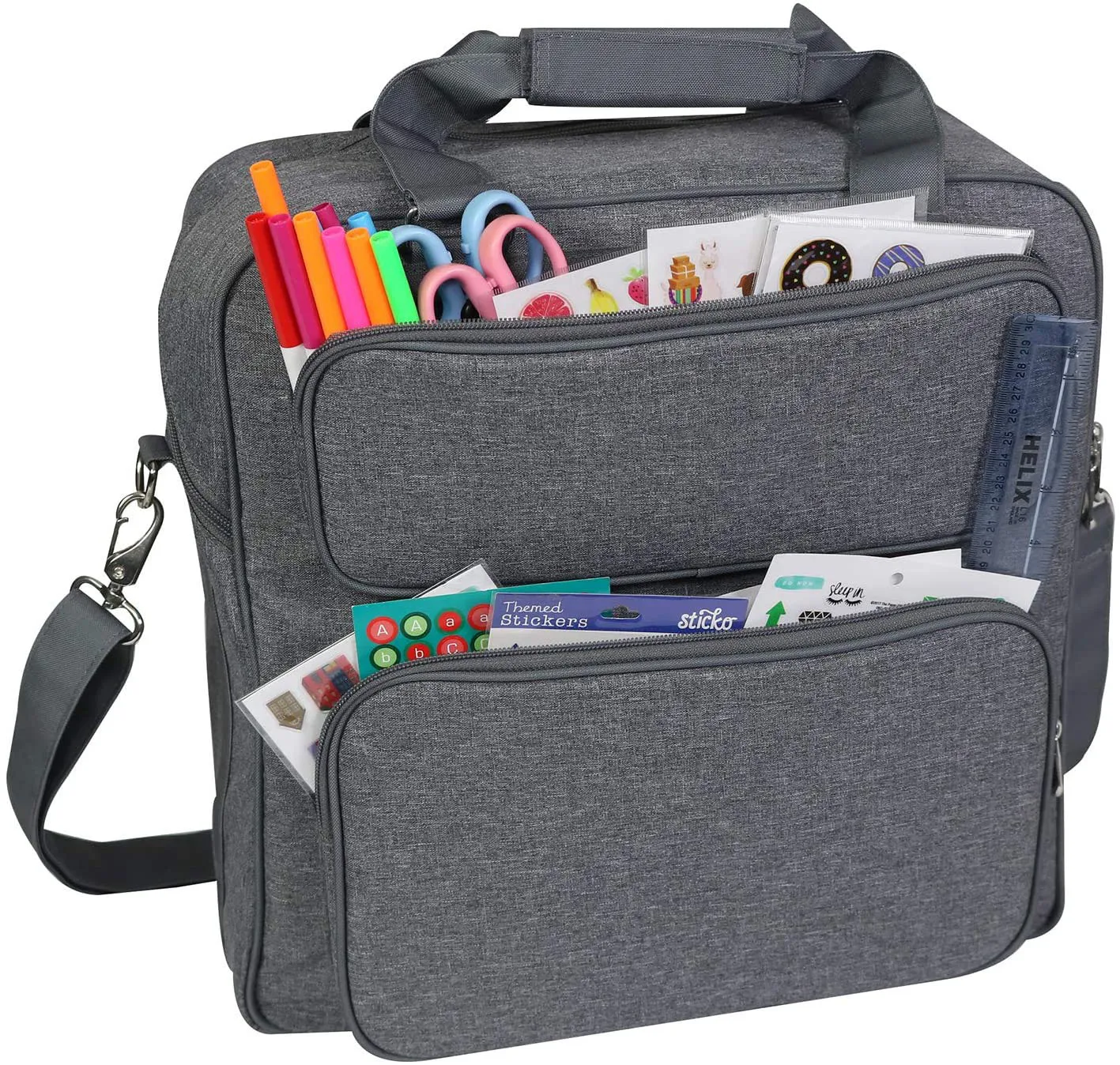 Scrapbook Craft Storage Organizer Case Bag for Sewing Crochet Arts and Crafts Travel Organization Totes for Supplies and Yarn