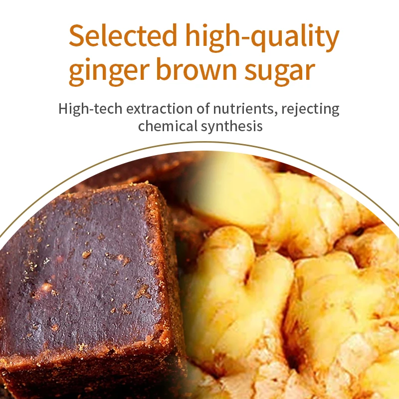 Private label Brown Sugar Ginger Tea powder For Women ovarian health Herbal Womb Detox Fertility Tea To Warm Uterus