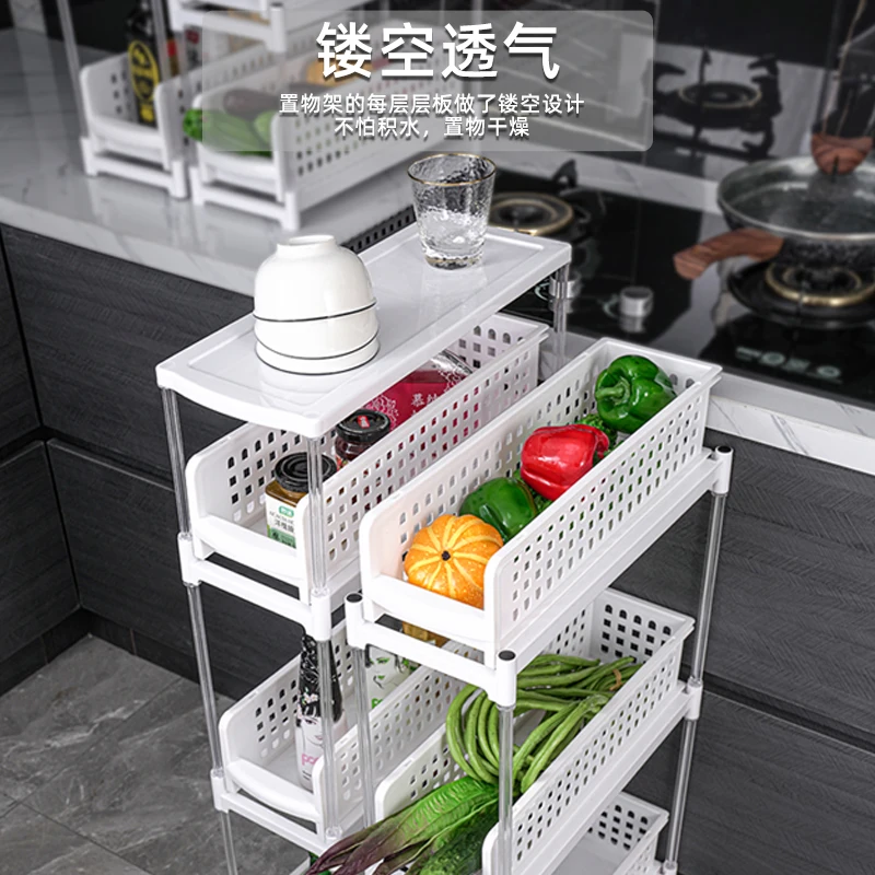 Hot selling Plastic Multi Tire White Storage Rack / Shelf