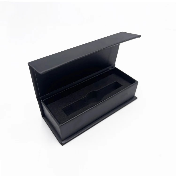 1g empty cart packaging luxury box big chief cartridge packaging black matte rigid cardboard box custom silver foil magnetic box