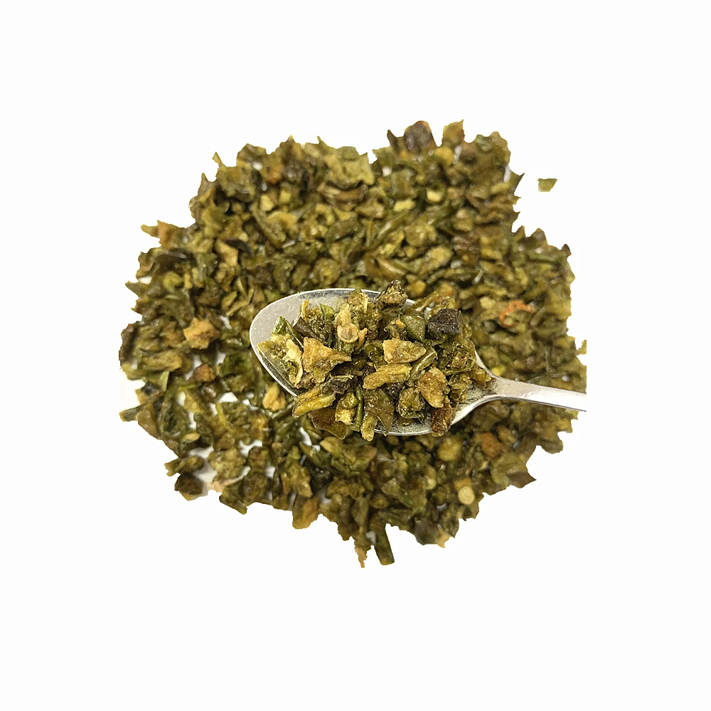 Green Bell Pepper Flakes Green Jalapeno Flakes for snack food ingredients