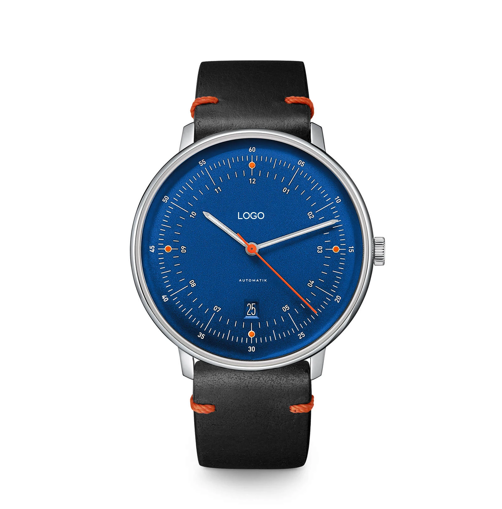 42MM Automatic Custom Logo Minimalist Watch ,Powered by Seiko NH35 Movement ,Ultra-thin Watch With Double Domed Sapphire Glass