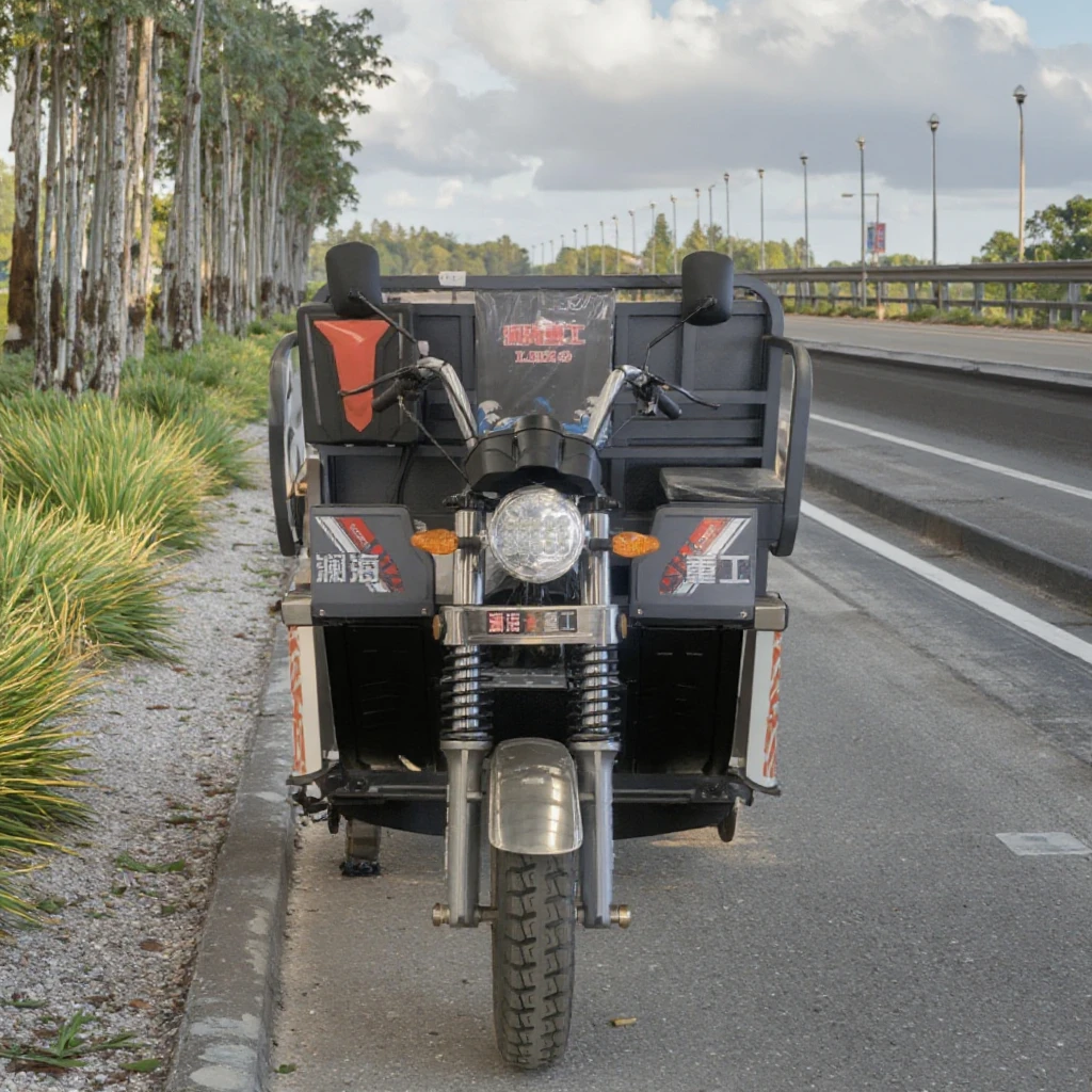 Бутик от производителя 200cc моторизованный грузовой мотоцикл с открытым кузовом для эффективного транспортного пятиколесного грузового Мотоцикла