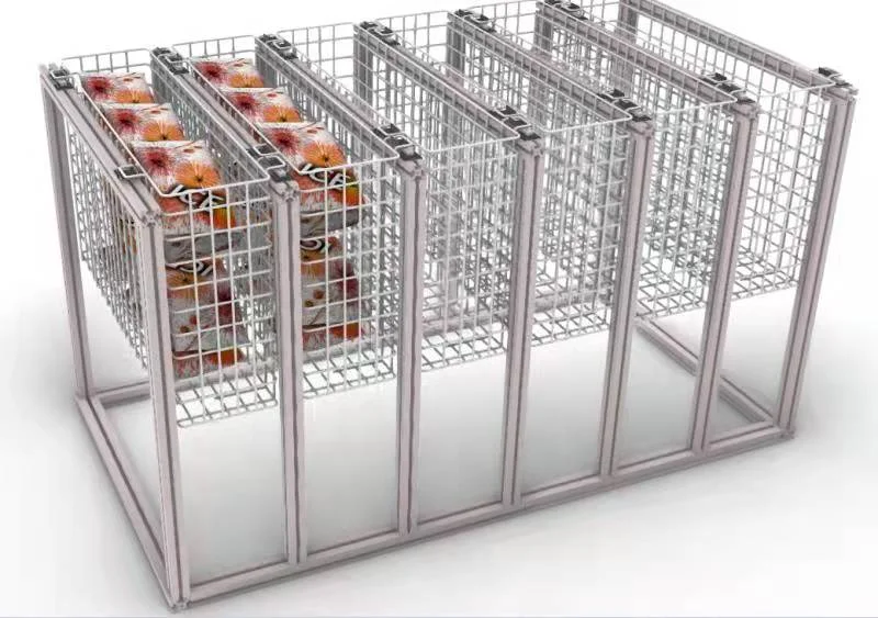 MonolithIoT Supermarket Commercial Automated Inventory Management Gravity Cargo Lane Weighing Smart Unmanned Retail Freezer