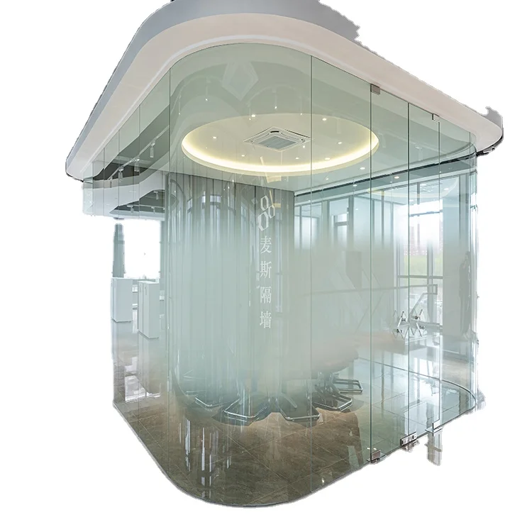 Factory frameless glass partition Soundproof interior space glass wall