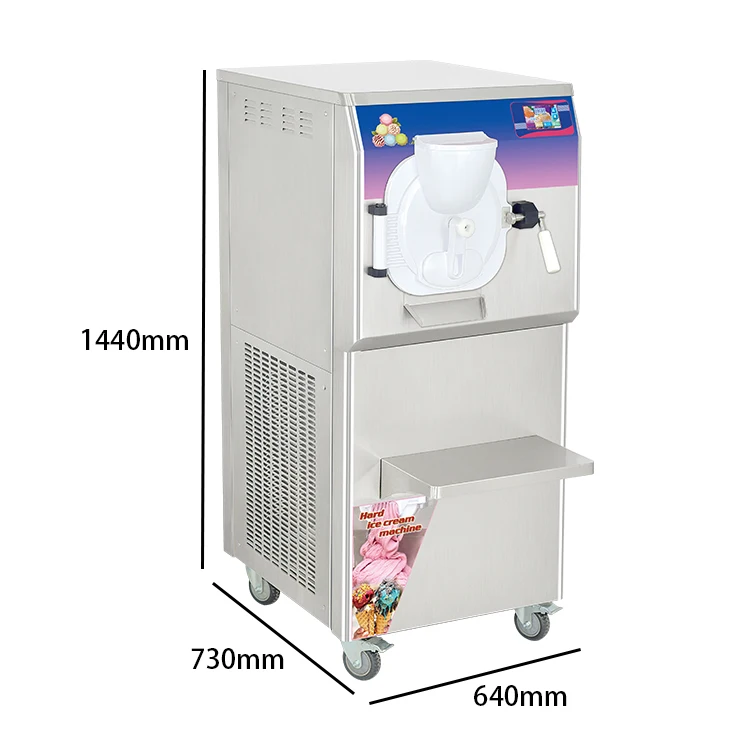 125L per hr ICM-48S batch freezer/hard ice cream machine/gelato continuous freezer with CE ETL Rohs