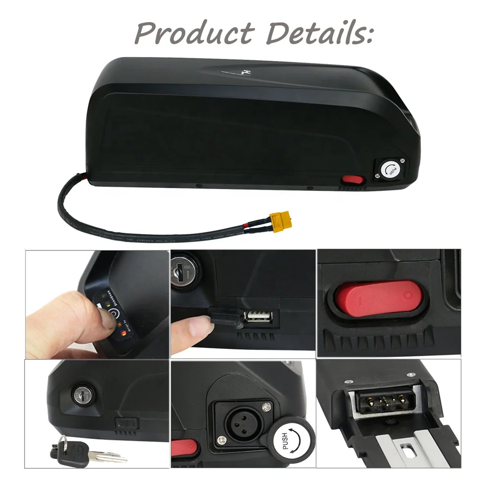 UK Stocked Hailong 52V 20Ah Power Bicycle Down Tube Frame Akku Charger 21700 Lithium Lon Electric Bike 52v Ebike Battery Pack