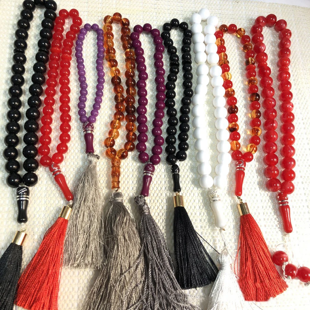 Camoufl Muslim 33pcs Tasbi Prayer Beads Bracelet Chanting Beads Braceletage