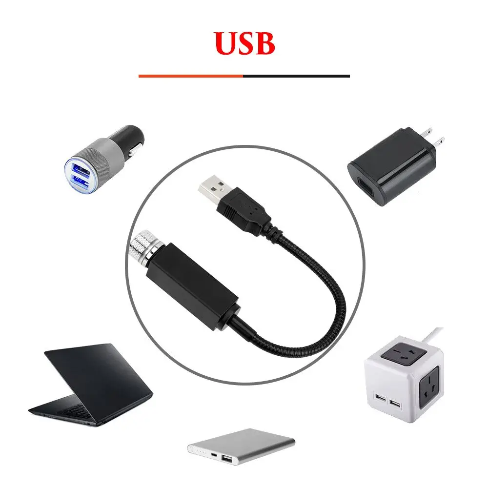 Лазерный мини-проектор со звездами лазерный USB-проектор для автомобиля диджея световые эффекты окружающая Ночная лампа новогодние и рождественские украшения
