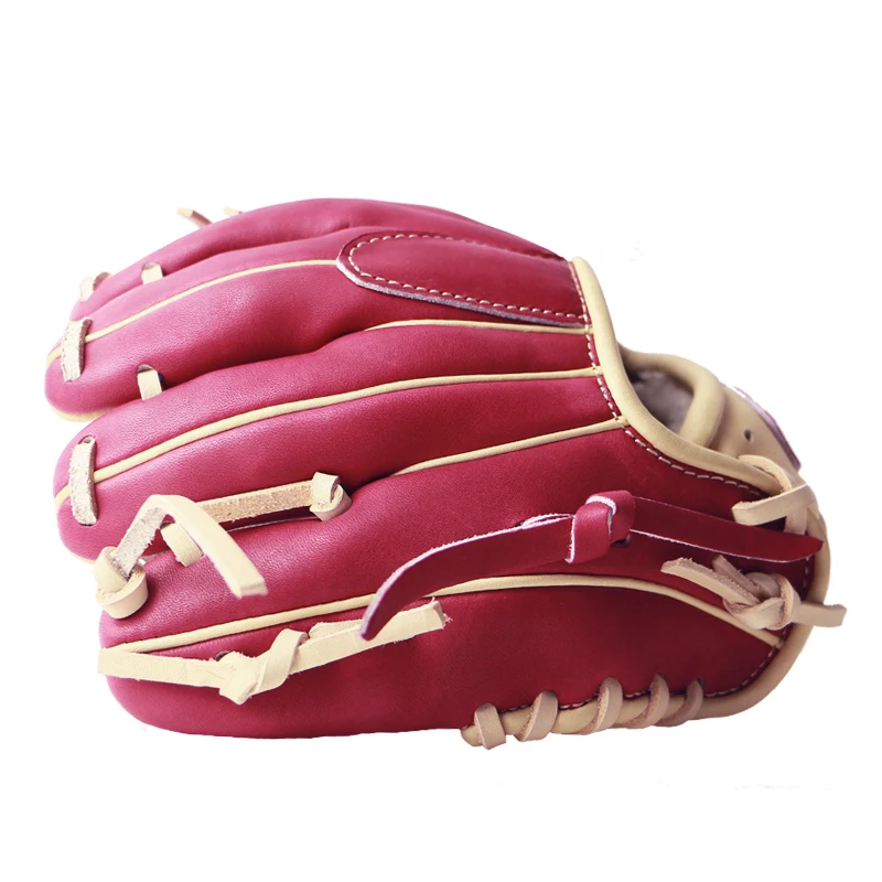 Adult 9.5 inch steerhide leather training private label baseball gloves