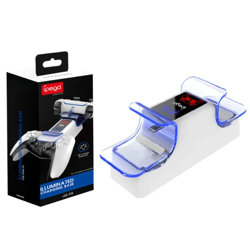 PG-P5003 For PS5 Wireless Controller Dock Charger For PS5 Game Controller Charging Base For PS5 Dual Handle Charger