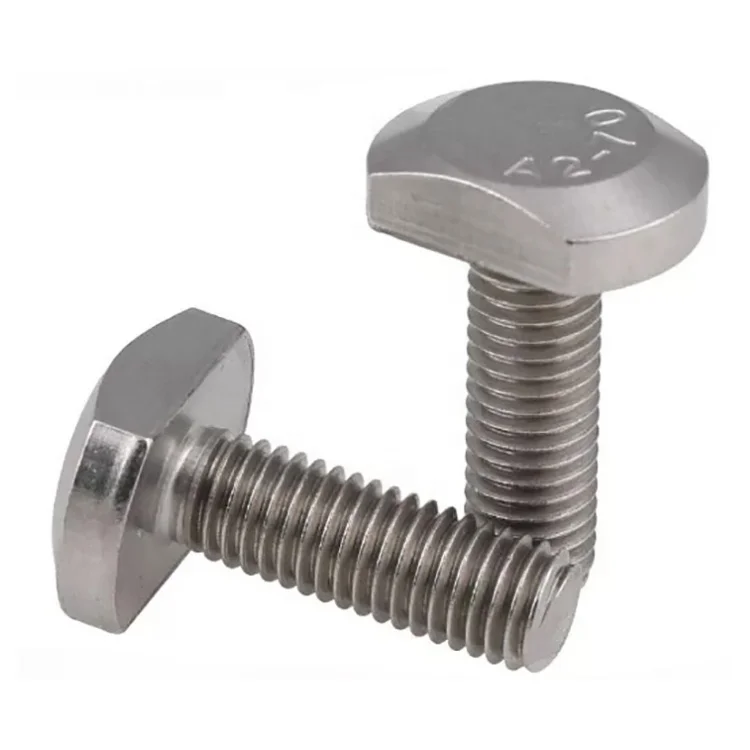 GB37 T-head bolts Stainless Steel T-head Bolts T-bolt GB37 /T-groove non-standard customized stainless steel fastener screw