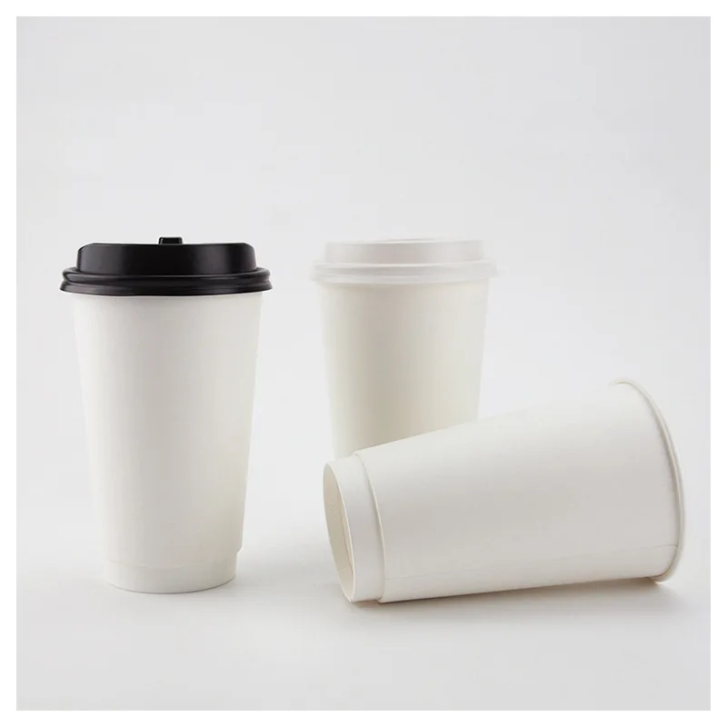 New product Hot sale top Quality cup custom logo disposable paper cup Wholesale coffee paper cups double wall with lids