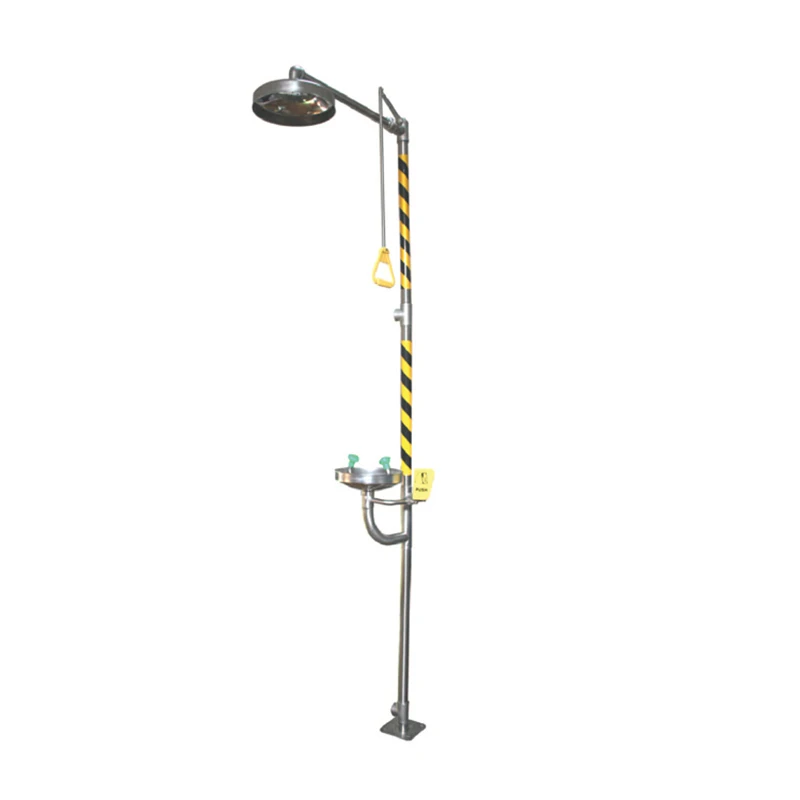 Factory supply cheap price stainless steel emergency safety shower eyewash shower
