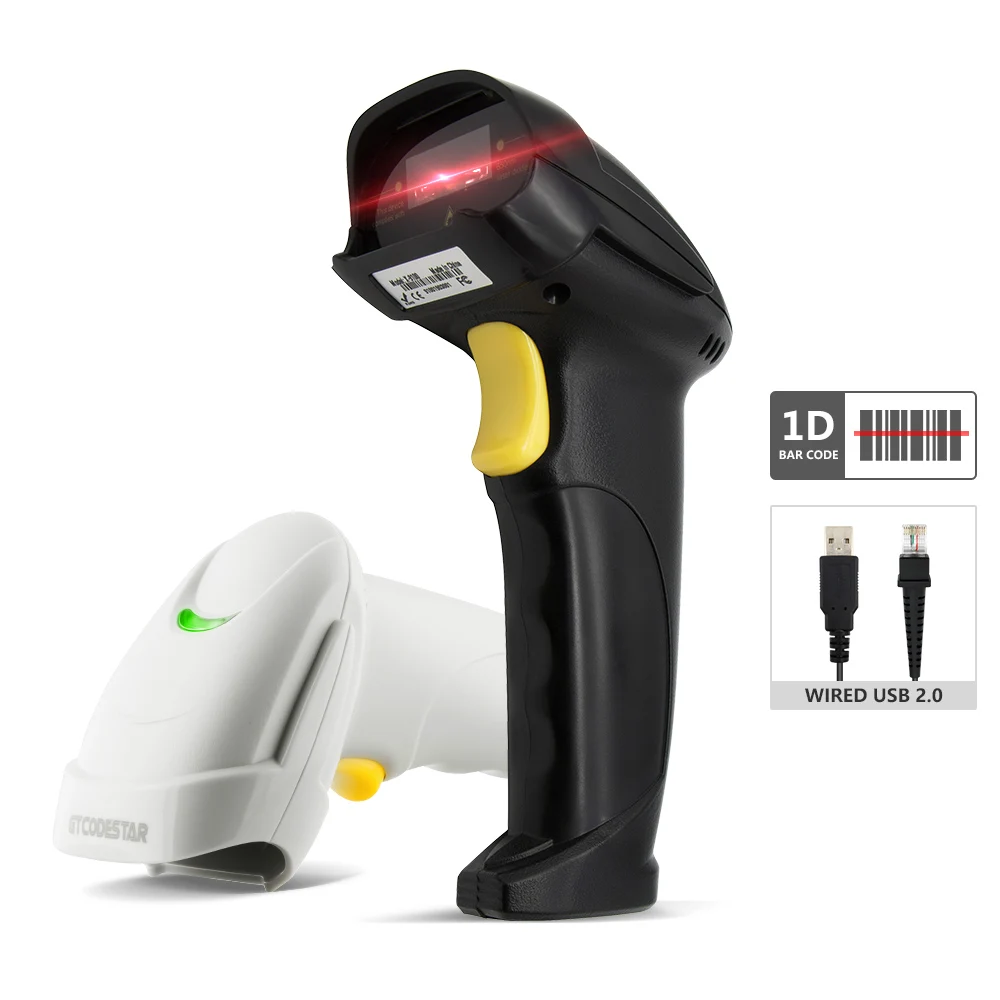 Best selling cheap price 1d wired  laser handheld  32bit usb android barcode scanner X-9100