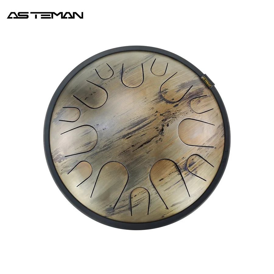 ASTEMAN Steel Tongue Drum Universe series Saturn14 inch 14 tone C key  Lotus Steel Tongue Drum