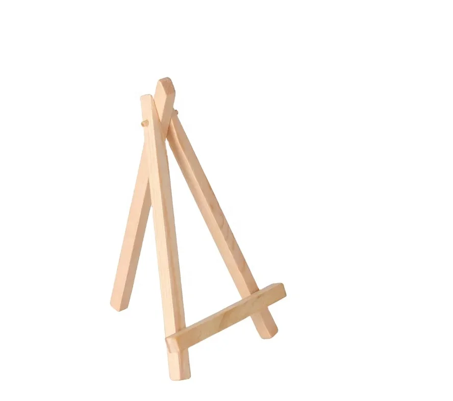 Wood Display Small Easel Artist Painting Party Tripod Easel Tabletop Holder Stand For Canvases Crafts Wooden House Decoration