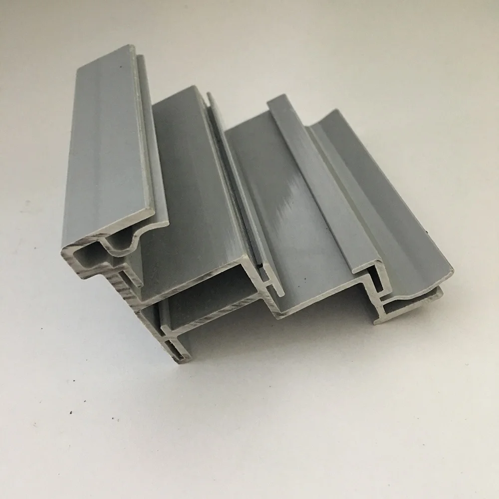 
Plastic extruded profile for horizontal refrigerator glass door frame 