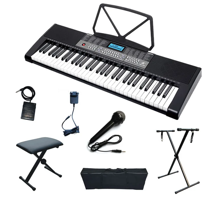 Lehoo Electric Keyboard Musical Instrument Piano Keyboard Tempo Control 61 Key Simulation Piano Keyboard