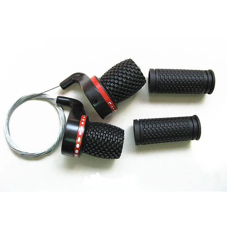 
rear derailleur and brake lever MTB Bike Bicycle Twist Grip Gear Shifters 