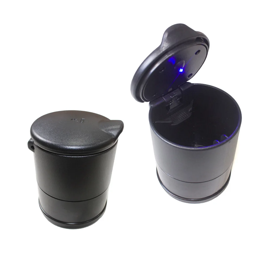 Portable car car ashtray ABS creative fashion personality car plastic black ashtray