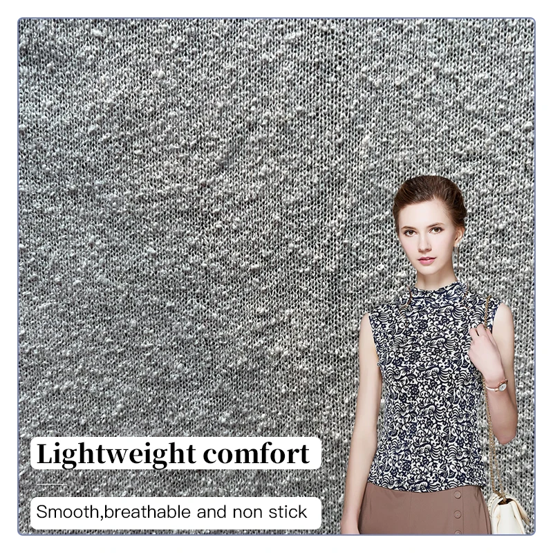 Pure silk noil 100% Fabric for High Quality Garment Making