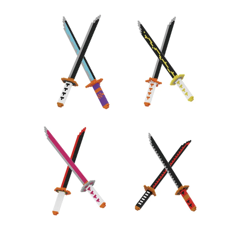 6161-7068 anime tool prop warrior sword model creative decoration Building Blocks plastic Toy gift for kids boys girl