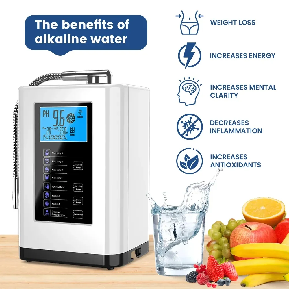 Moneng Kangen Electric Alkaline Water Ionizer Machine Household Use Produces Alkaline Hydrogen-Rich Water Ionized Water Machine