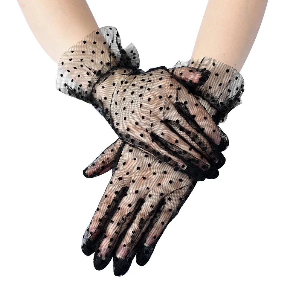 bride gloves hand-beaded satin bow dress vintage wedding bridal gloves accessories wedding gloves bridal lace