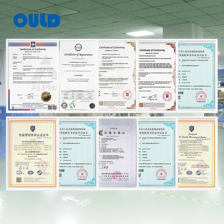 OULD PT-306 Factory Manufacturing 4-20mA Industrial air Pressure Transmitter Good Price