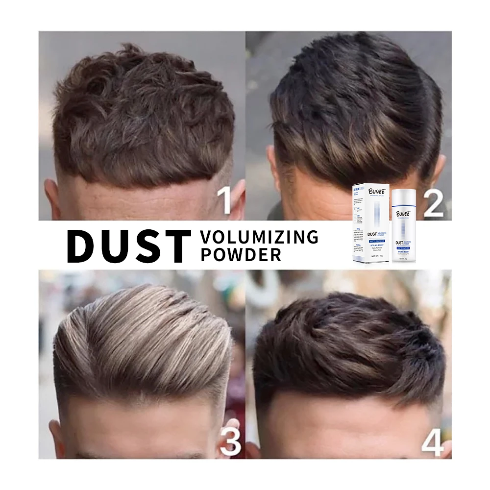 Matte finished hair volume fiber powder volume up hair styling