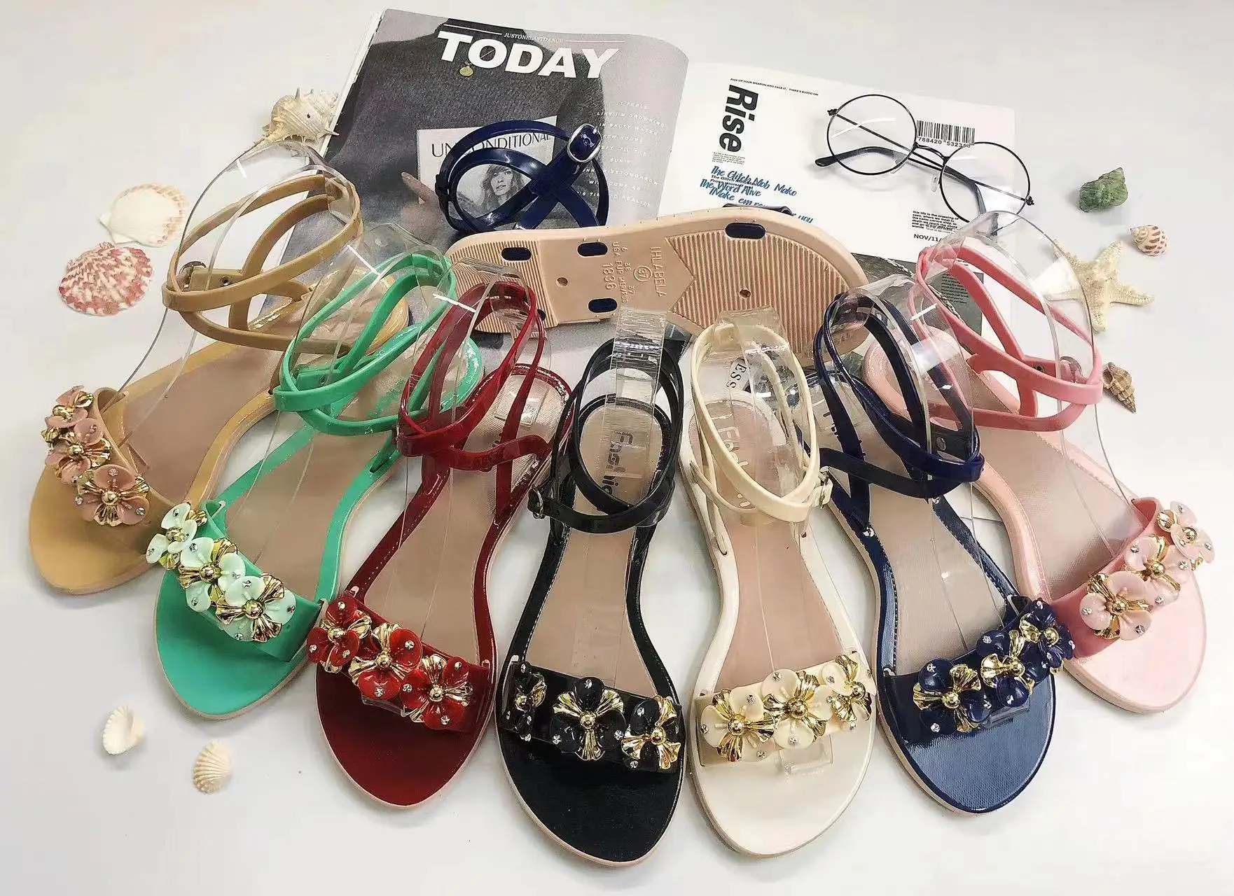 Factory Fuzzy Sandals Slippers Ladies Summer Classic Chappal Women Anti-slip Low Price Sandals