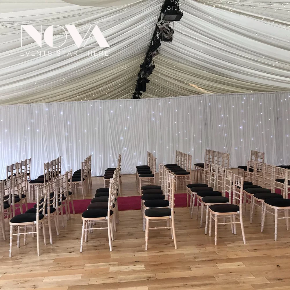 2020 NEW Star Cloth Drape and LED Starlit Curtain Backdrop Background Screen Flame Retarded Controller