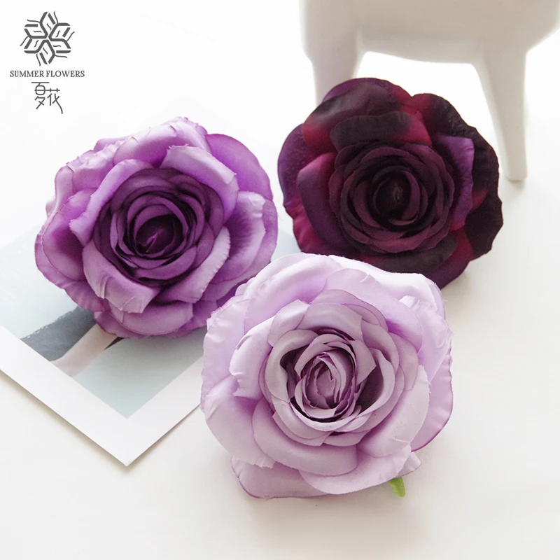 Artificial Flowers Head Fake Tea Rose Kenya Rose Different Colors Custom Mother Day Easter New Year Wedding Deco